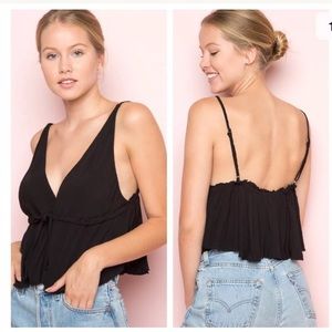 Brandy Melville black kiara tank